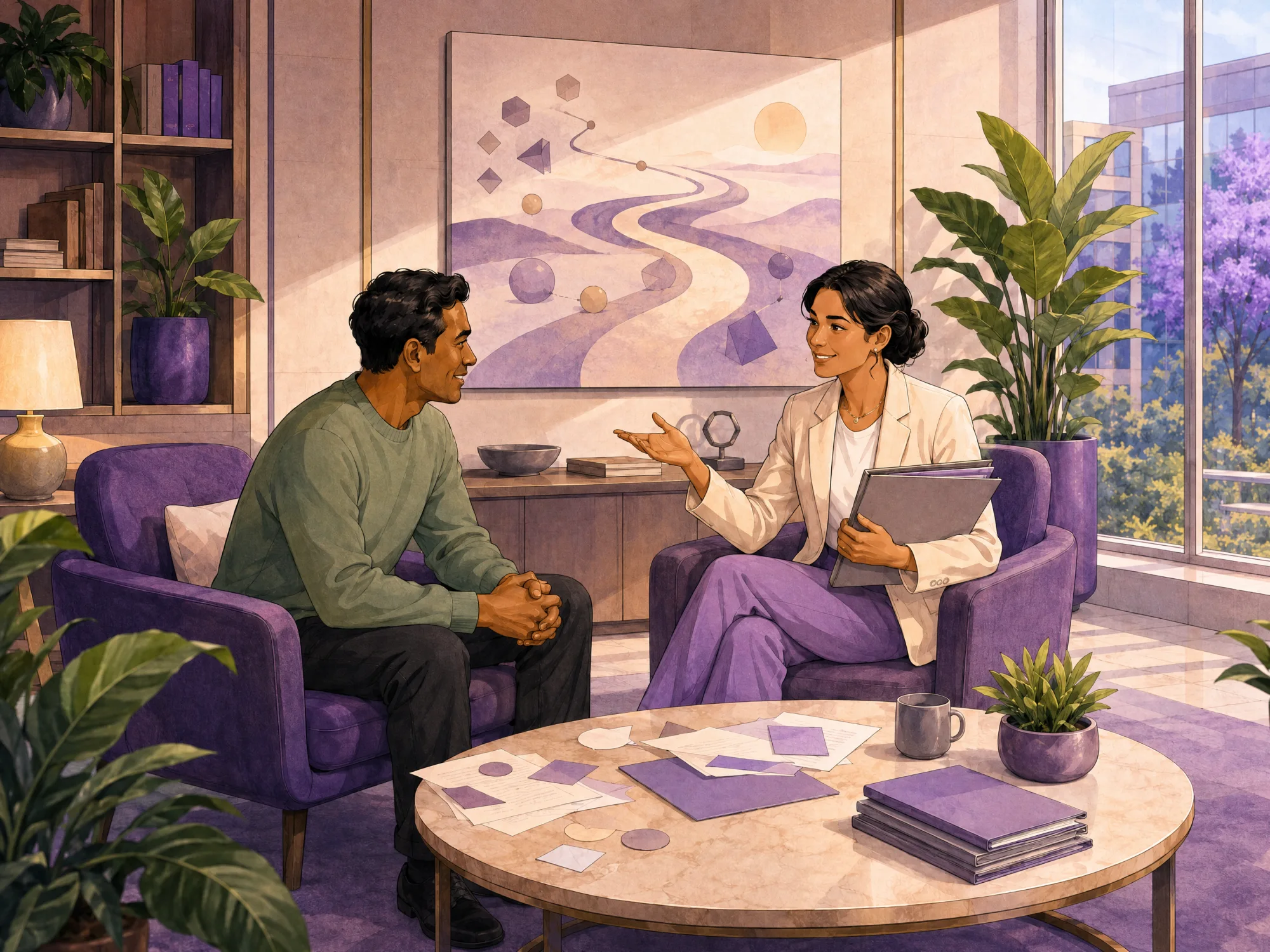 A Prescience advisor welcoming a new member