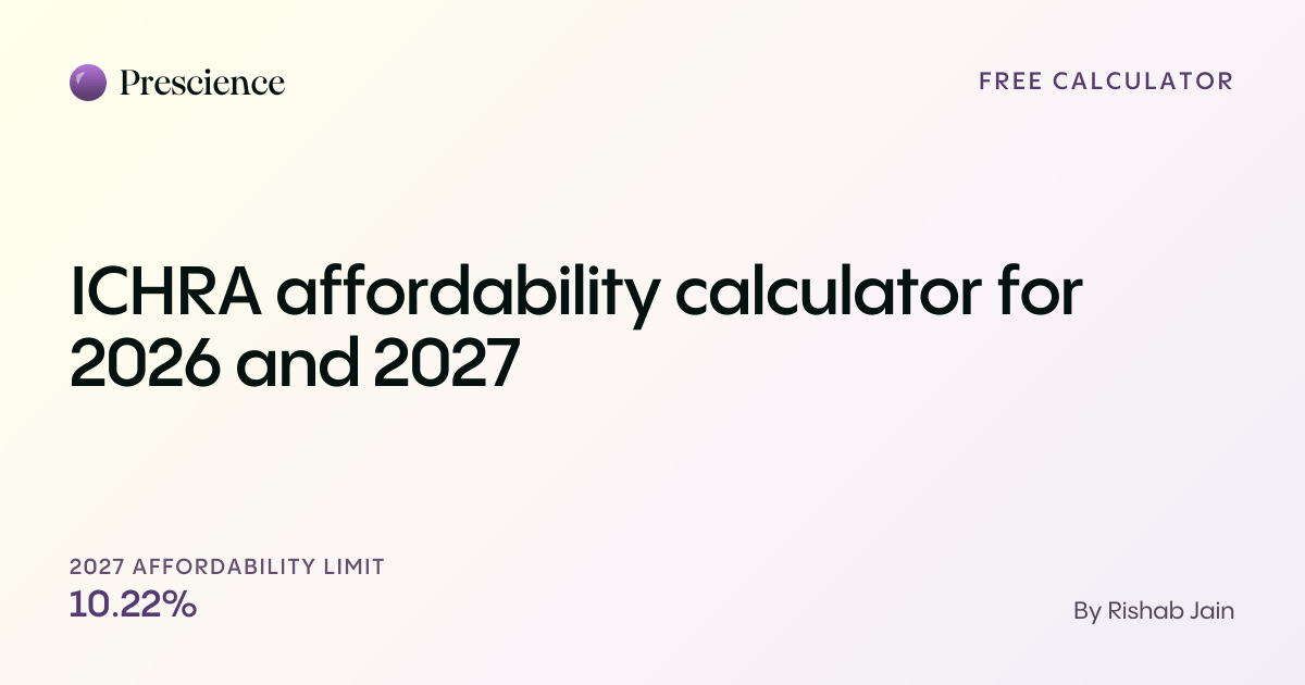 ICHRA affordability calculator for 2026 and 2027 (Prescience guide by Rishab Jain)